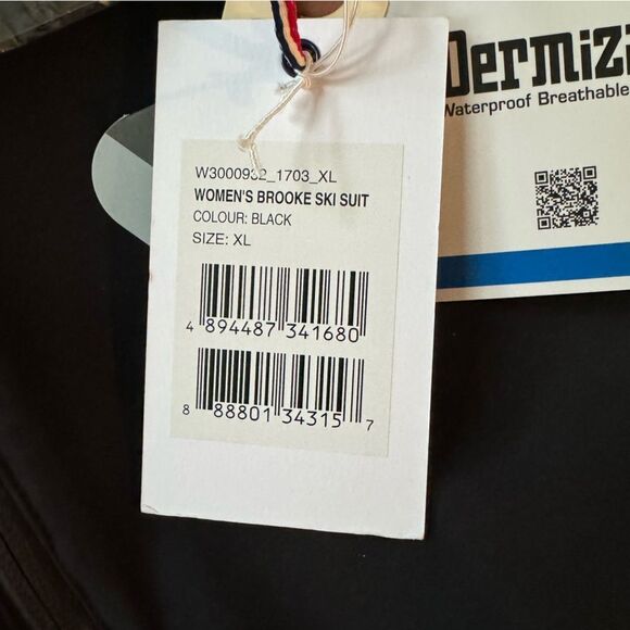 Perfect Moment Brooke Ski Suit Black Quilted NWT XL Waterproof - Picture 7 of 12